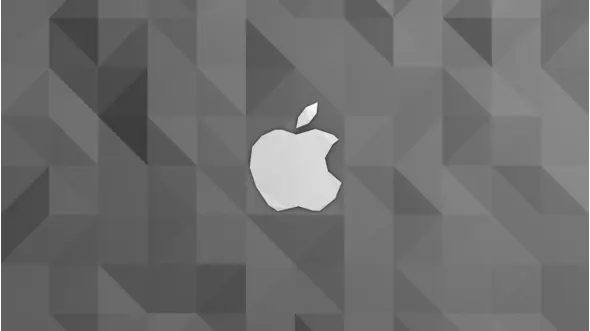 Apple - Geometric (grey)